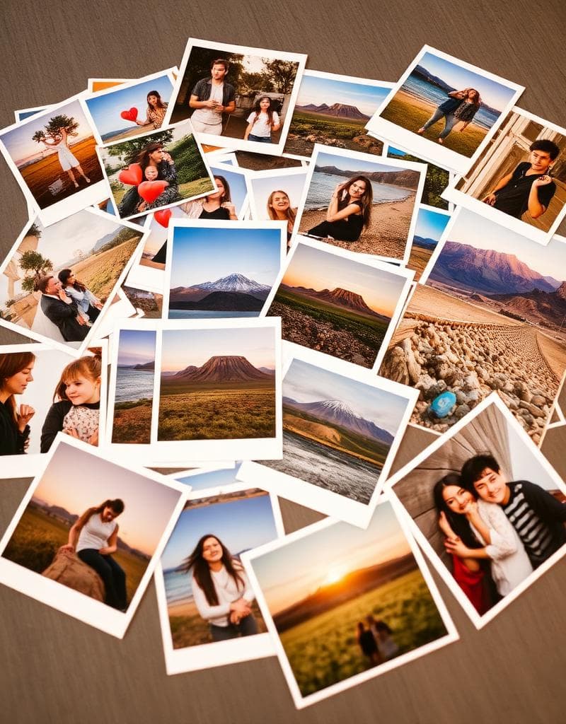 Photo prints in various sizes.